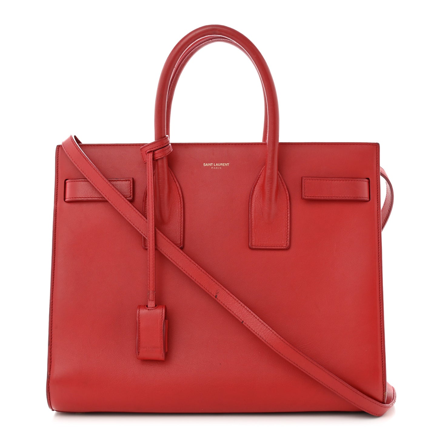Calfskin Small Sac De Jour Vermillion