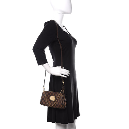 Louis Vuitton Damier Ebene Eva Clutch 2 of 9