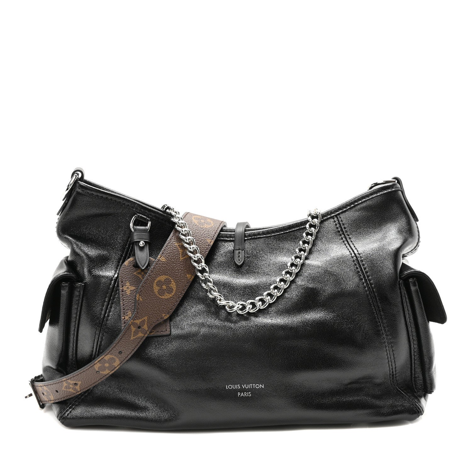 Louis Vuitton Lambskin CarryAll Cargo Vibe PM Black 1 of 9