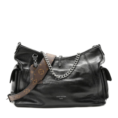 Louis Vuitton Lambskin CarryAll Cargo Vibe PM Black 1 of 9