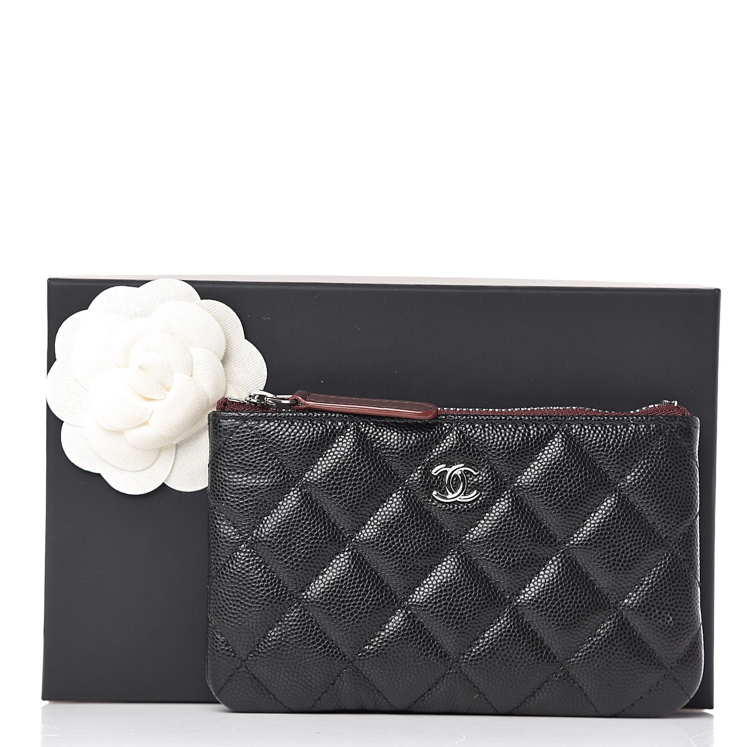 Chanel Caviar Quilted Small Cosmetic Case Black 8 of 8