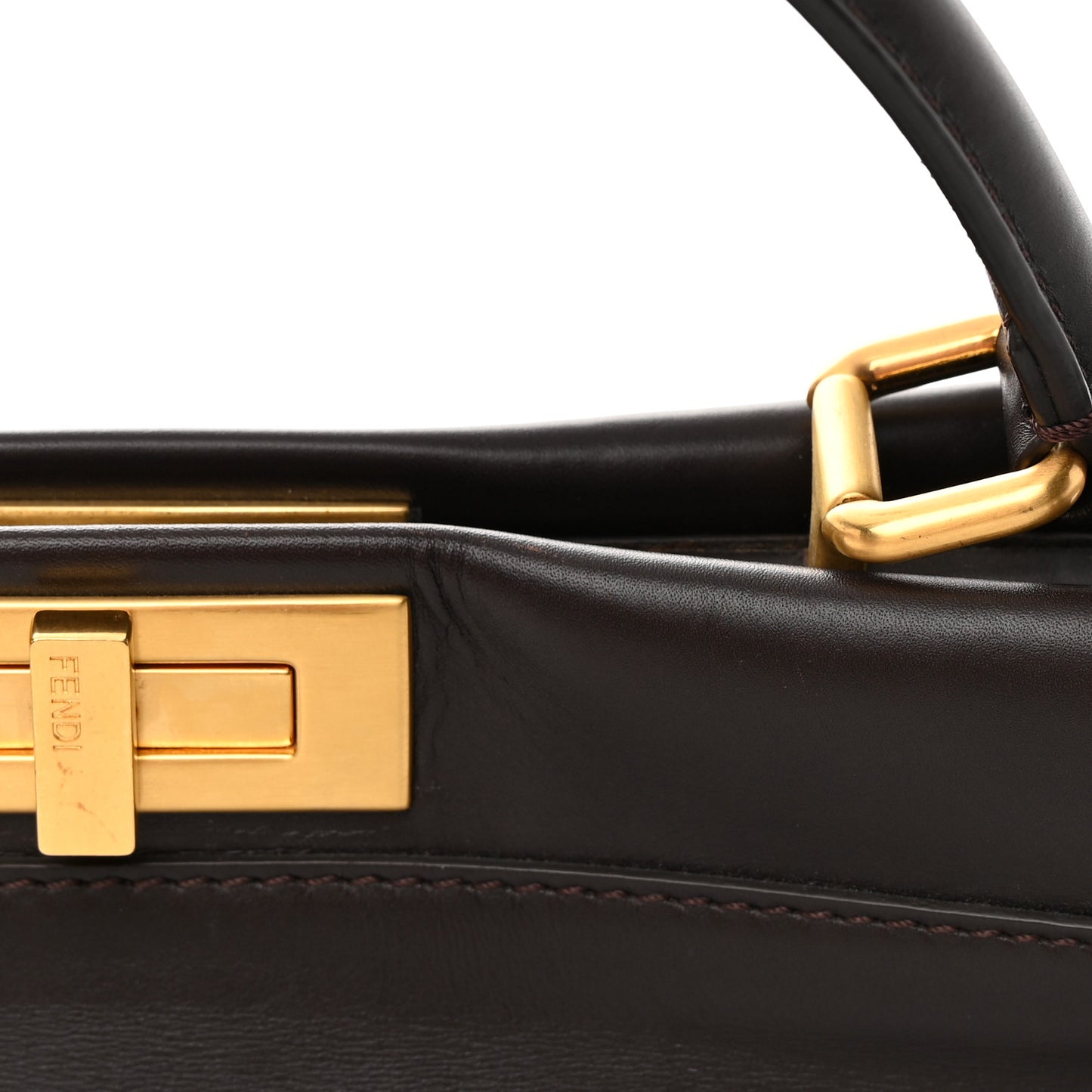 Vitello Calf Hair Zebra Print Medium Peekaboo Iconic Satchel Black