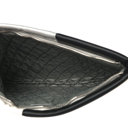 Chanel Lambskin Patchwork Medium Cosmetic Case Multicolor Silver 5 of 11