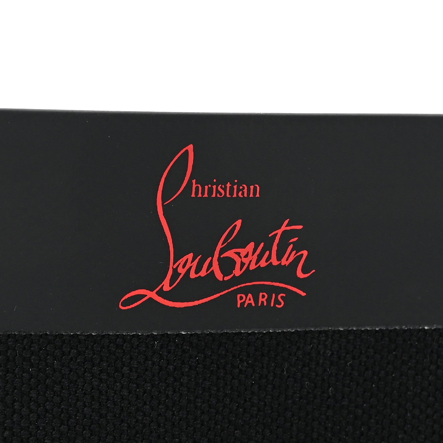 Christian Louboutin Braided Canvas Small Cabalace Shopper Tote Black 6 of 9
