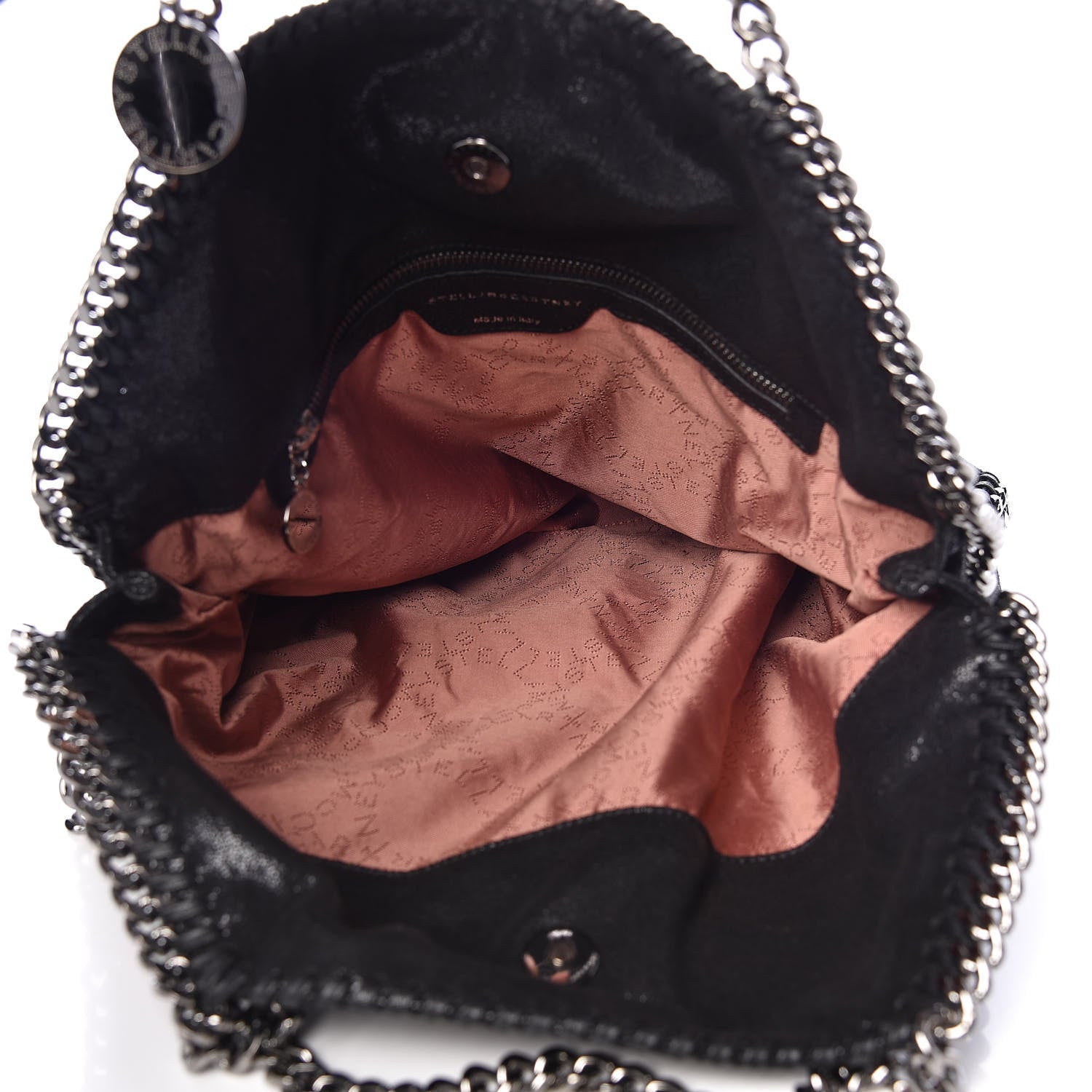 Stella McCartney Shaggy Deer Falabella Fold Over Tote Black 5 of 9