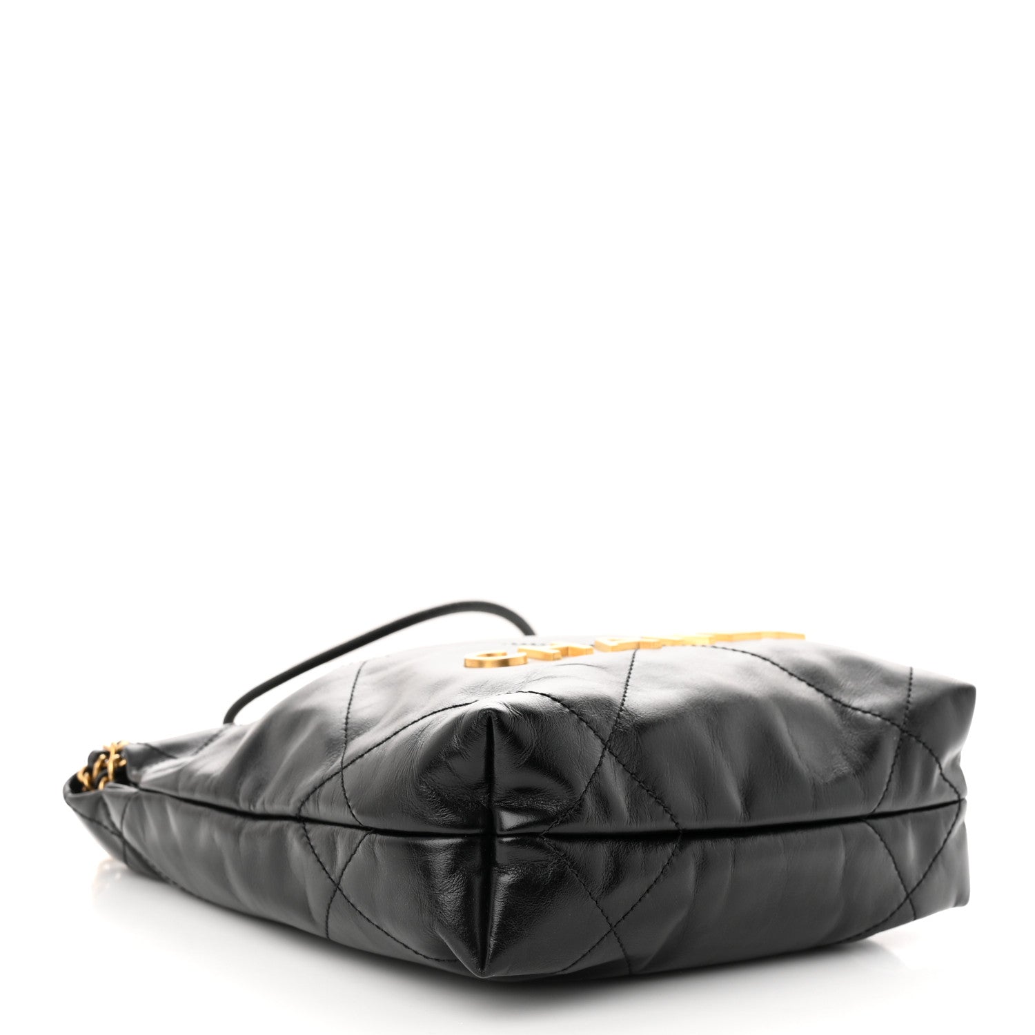Chanel Shiny Calfskin Quilted Mini Chanel 22 Black 4 of 11