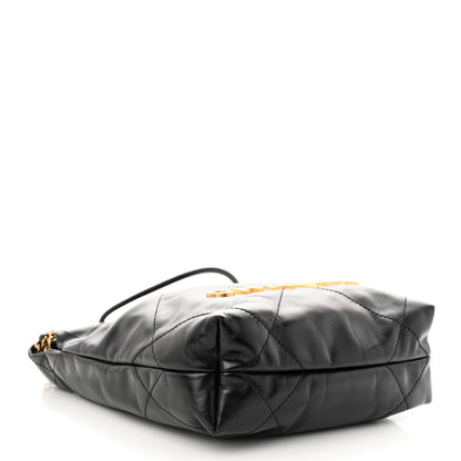 Chanel Shiny Calfskin Quilted Mini Chanel 22 Black 4 of 11