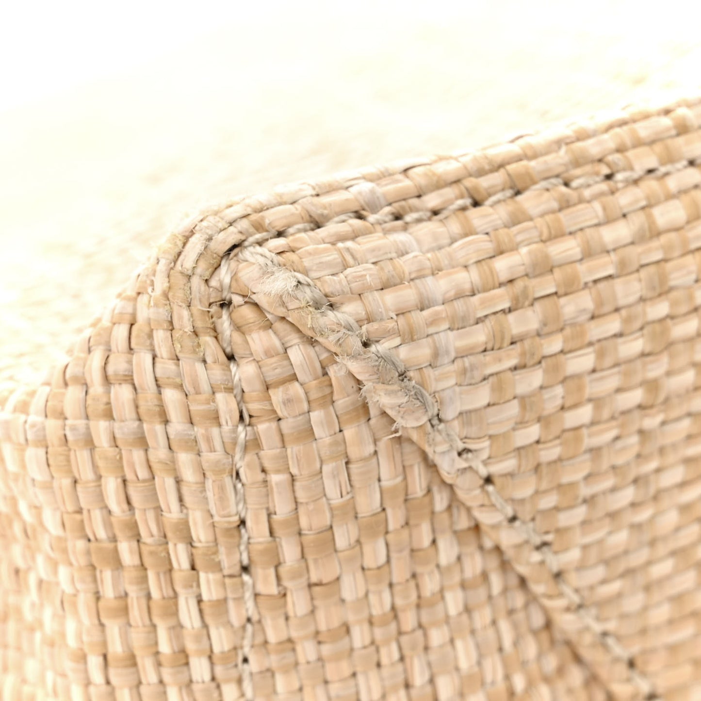 Raffia Logo Tote Naturale