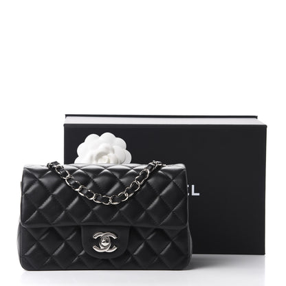 Chanel Lambskin Quilted Mini Rectangular Flap Black 11 of 11
