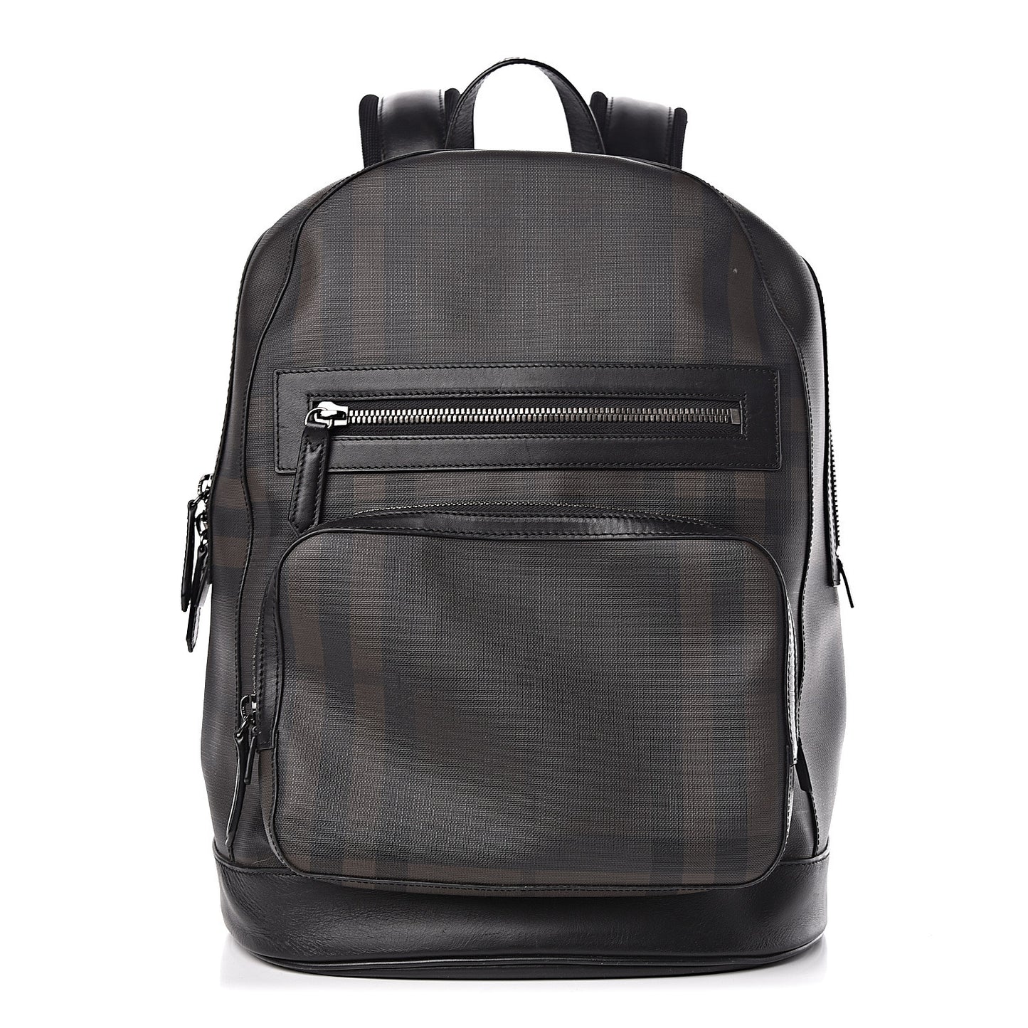Smoked Check Backpack Black Brown