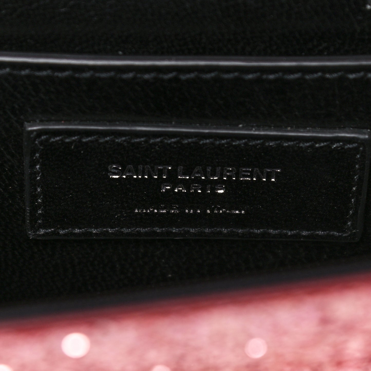 Glitter Monogram Galactica Satchel Pink