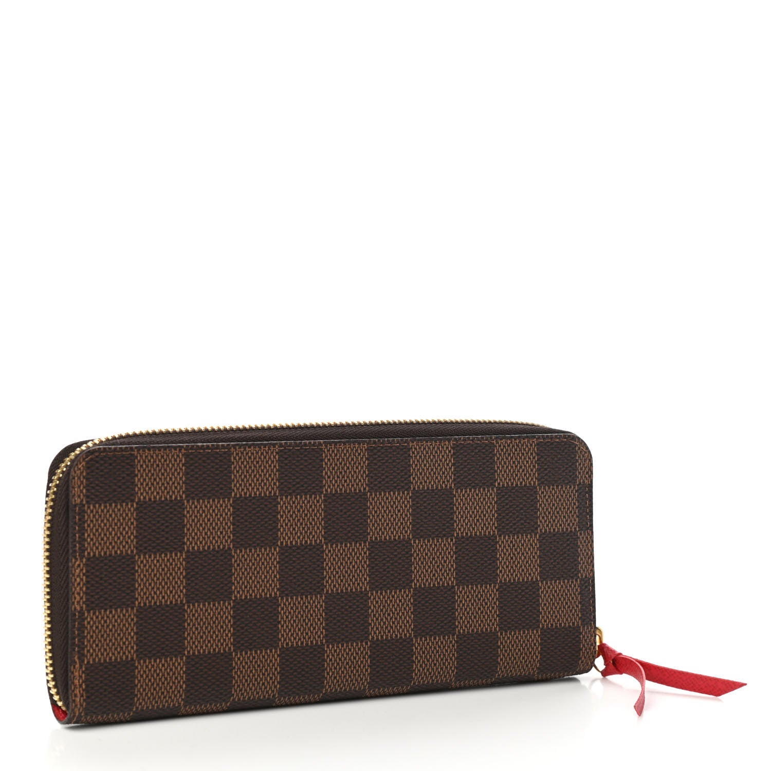 Louis Vuitton Damier Ebene Clemence Wallet Cherry 3 of 7