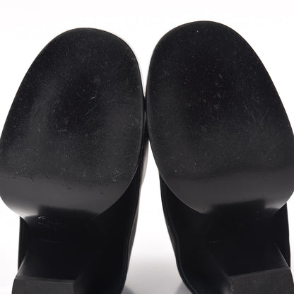 Chanel Calfskin CC Cap Toe Fold Over Boots 36.5 Black 11 of 11