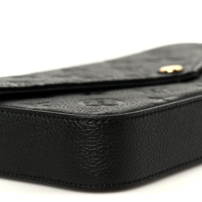 Louis Vuitton Empreinte Pochette Felicie Chain Wallet Black 14 of 15