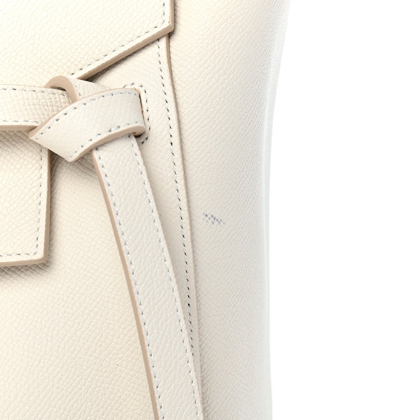 Grained Calfskin Mini Belt Bag White
