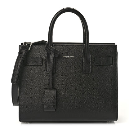 Saint Laurent Grain de Poudre Nano Sac De Jour Black 1 of 9