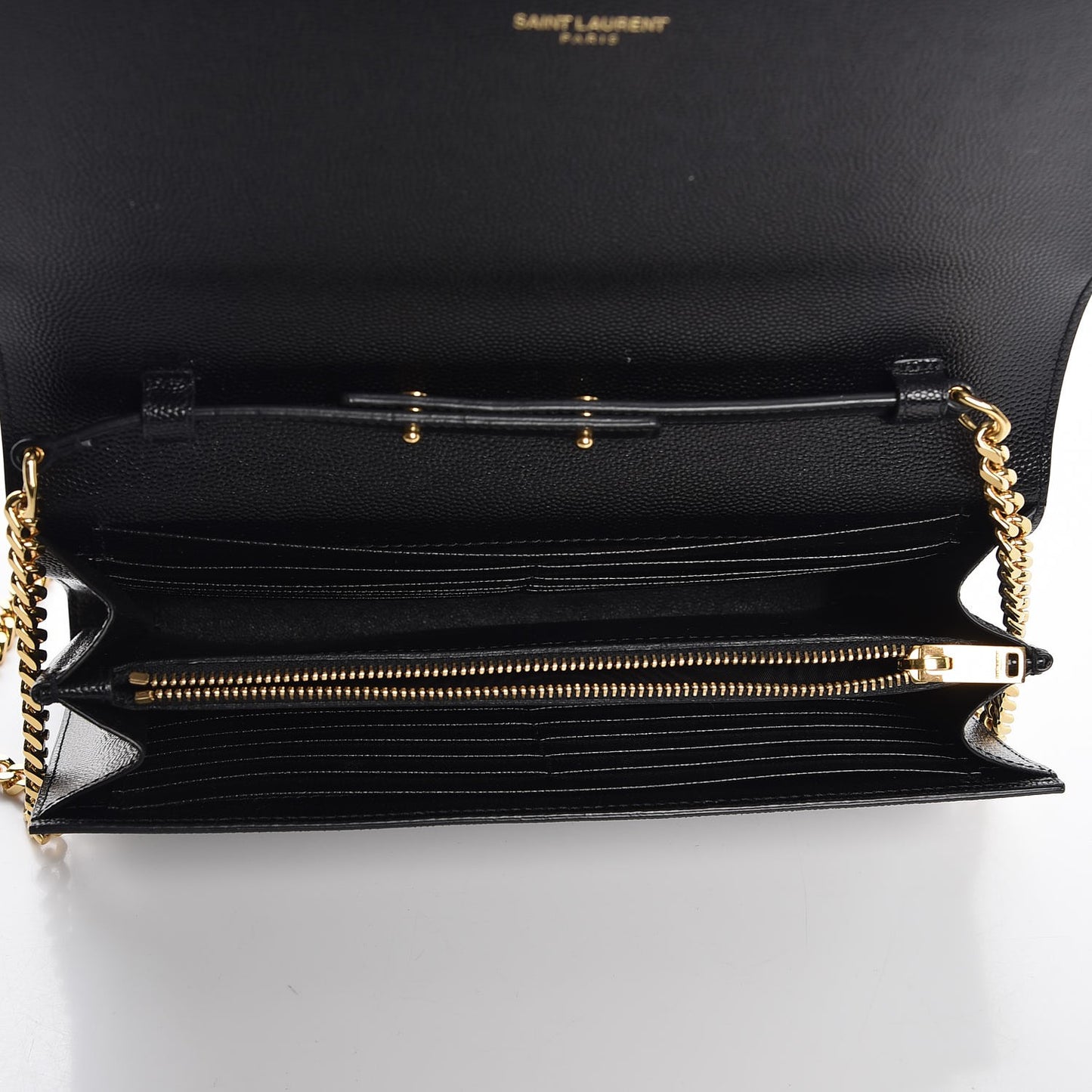 Grain De Poudre Star Studded Monogram Wallet on Chain Black