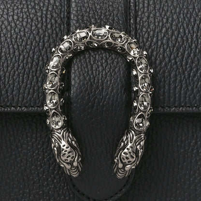 Gucci Dollar Calfskin Crystal Web Mini Dionysus Bamboo Top Handle Bag Black Black Diamond 10 of 12