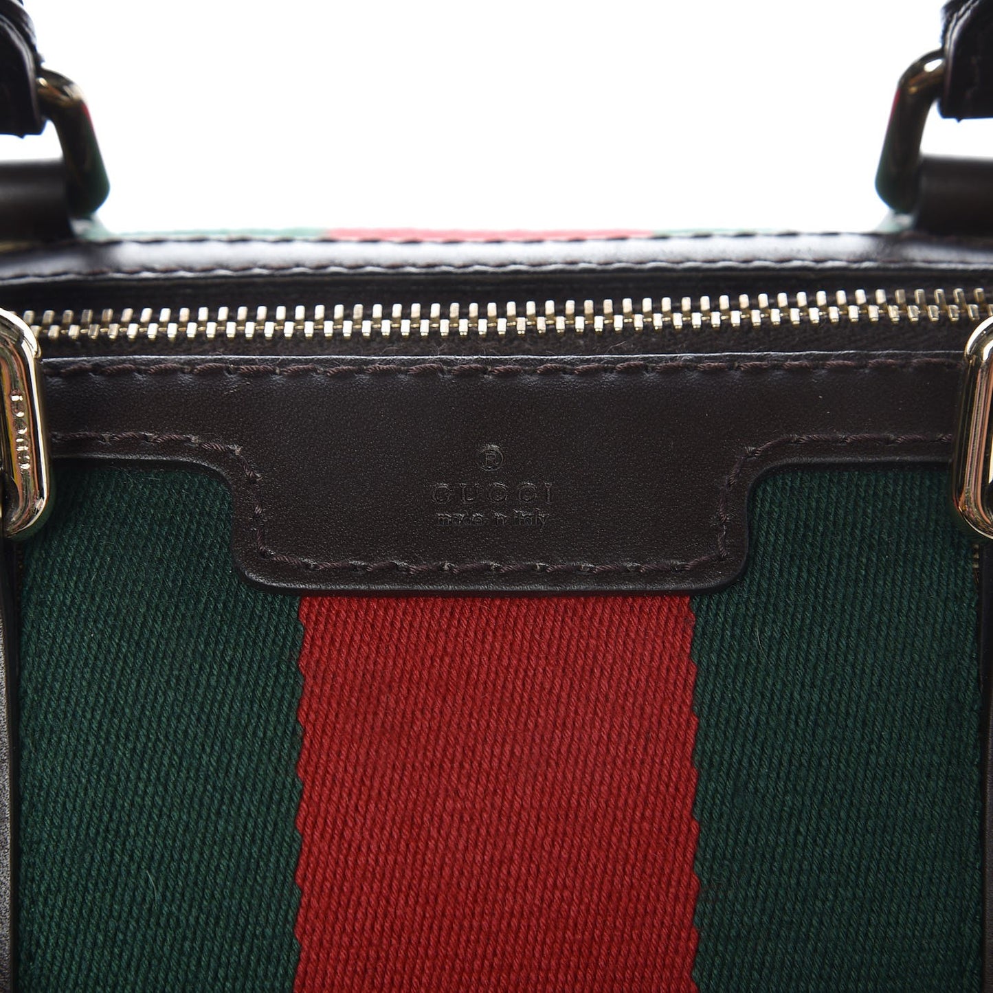 Monogram Vintage Web Medium Boston Dark Brown