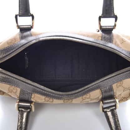 Gucci Monogram Small Abbey Boston Metallic Brown 5 of 19