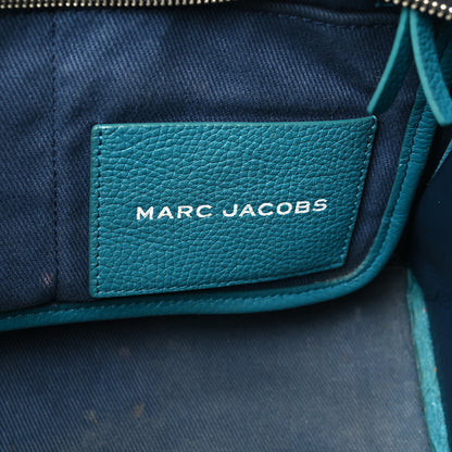 Marc Jacobs Grained Calfskin Medium The Tote Bag Blue 6 of 13