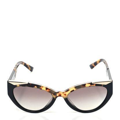 Prada Acetate Cat Eye Sunglasses SPR 03W Black Havana 2 of 7