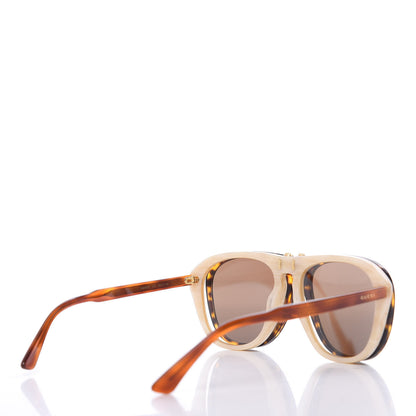 Gucci Acetate Flip Up Sunglasses GG0087S Tortoise 6 of 9