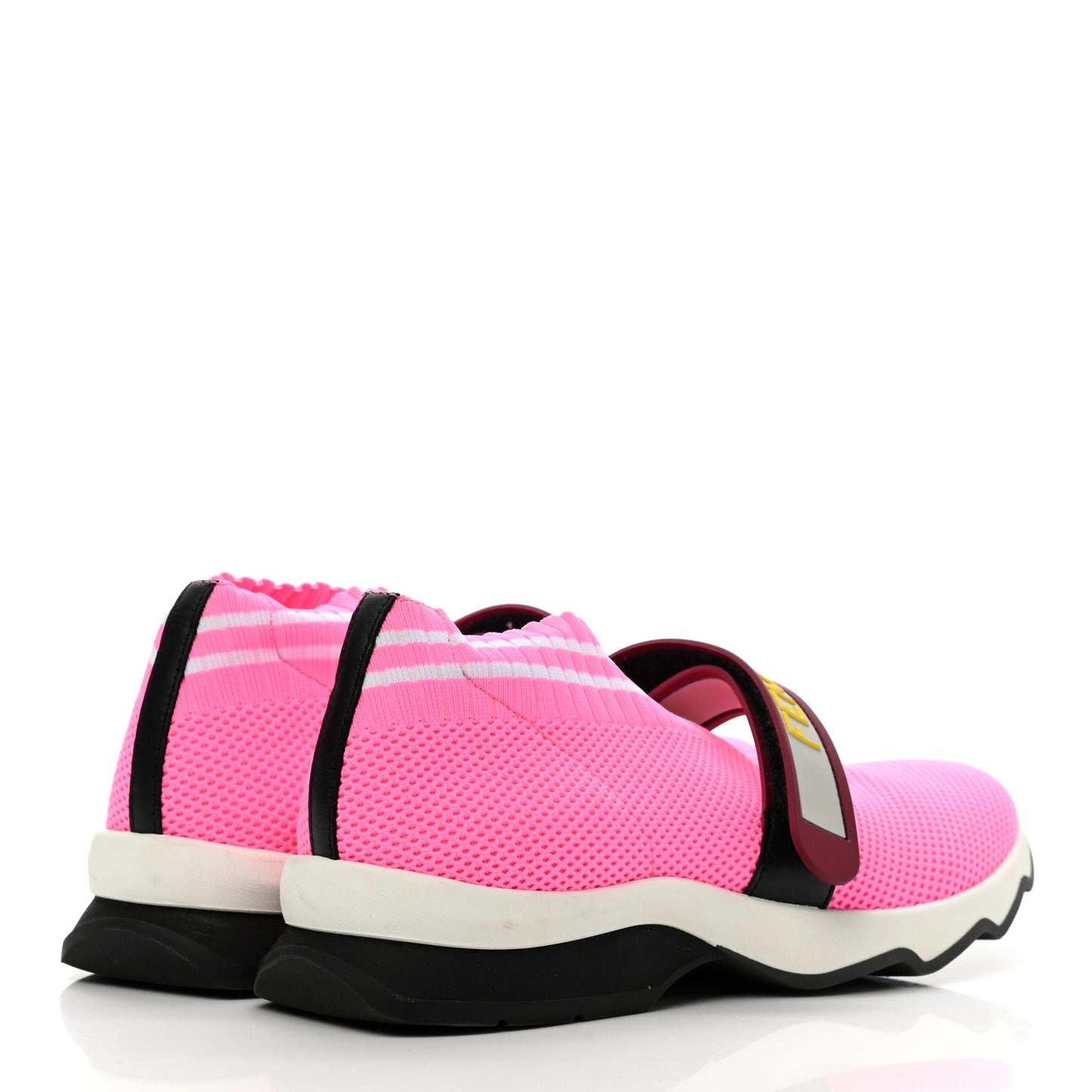 Stretch Yarn Stiff Band Rockoko Sneakers 37 Pink