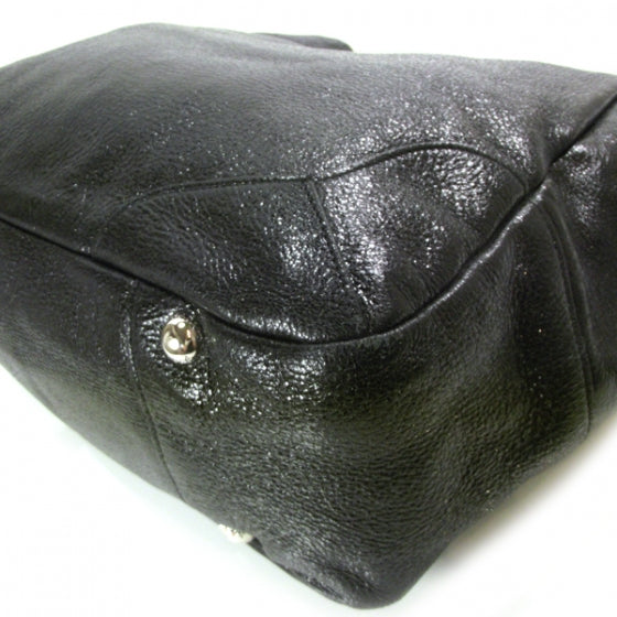 Prada Cervo Lux Chain Shoulder Bag Black 5 of 12