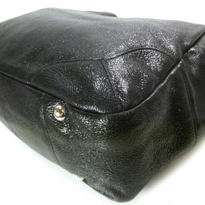 Prada Cervo Lux Chain Shoulder Bag Black 5 of 12