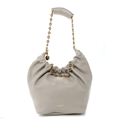 Loewe Buttery Nappa Lambskin Small Squeeze Bag Pearl Grey 1 of 9