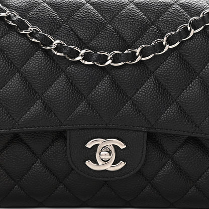 Chanel Caviar Quilted Medium Double Flap Black 8 of 12