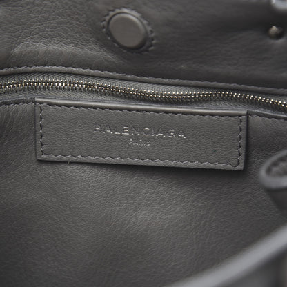 Balenciaga Calfskin Papier Mini A4 Zip Around Tote Gris Metal 6 of 10