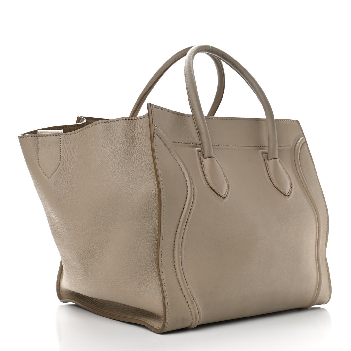 Supple Calfskin Medium Phantom Luggage Beige
