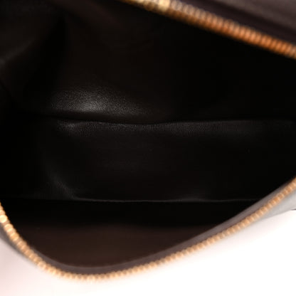Loro Piana Grained Calfskin L19 Extra Pocket Pouch  Dark Chocolate Liquorice 5 of 9