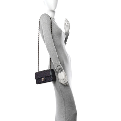 Chanel Iridescent Lambskin Quilted Mini Rectangular Flap Black 2 of 10