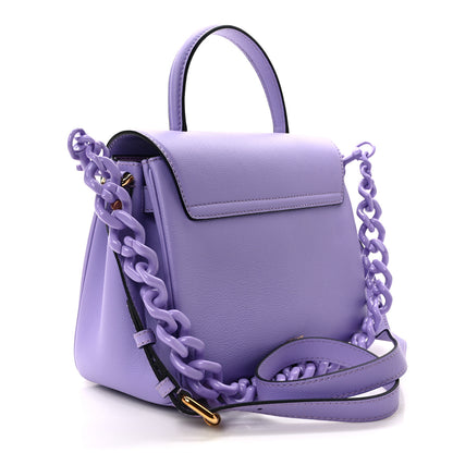 Versace Calfskin Medium La Medusa Top Handle Handbag Lilac 3 of 8