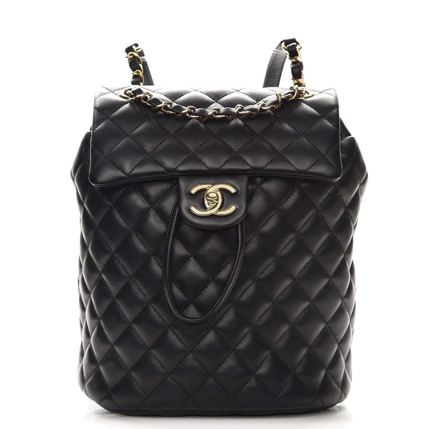 Chanel Calfskin Quilted Small Urban Spirit Backpack Black 1 of 8