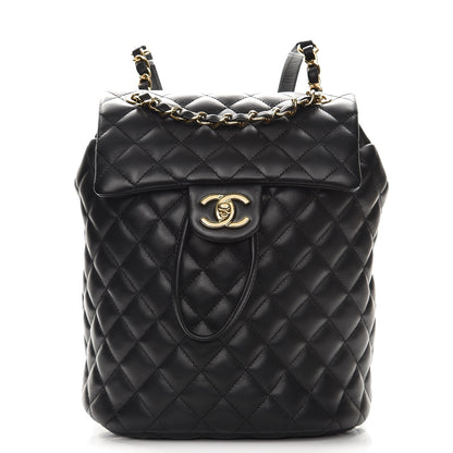 Chanel Calfskin Quilted Small Urban Spirit Backpack Black 1 of 8