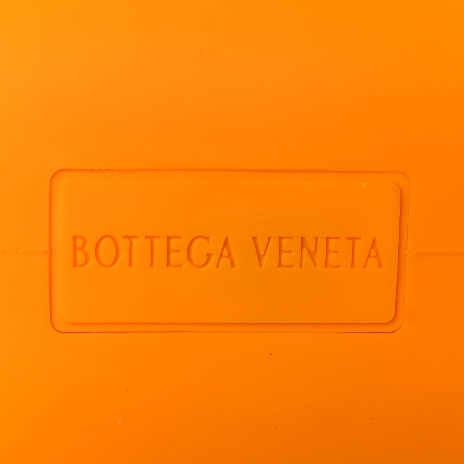 Bottega Veneta Rubberized Canvas Punch Tote Tangerine 7 of 8