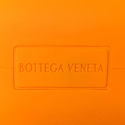 Bottega Veneta Rubberized Canvas Punch Tote Tangerine 7 of 8
