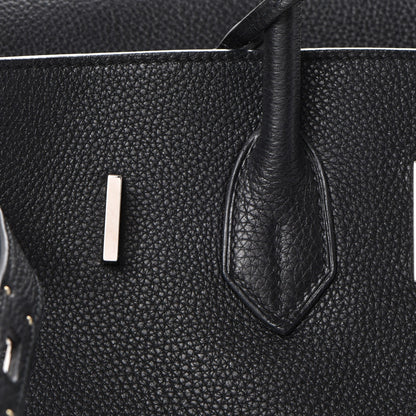 Hermes Taurillon Clemence Birkin 35 Black 18 of 37