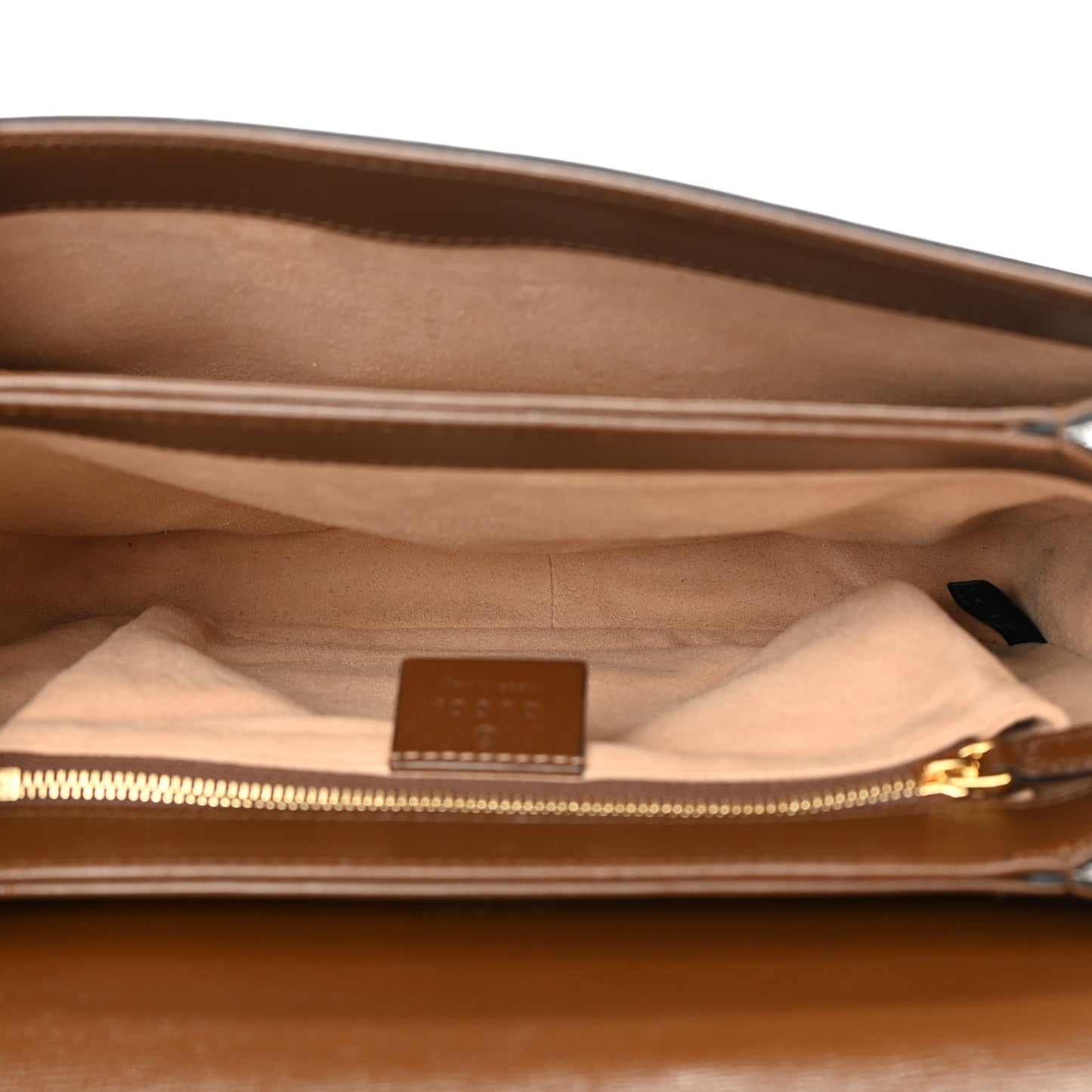 GG Supreme Monogram Horsebit 1955 Shoulder Bag Beige Brown Sugar
