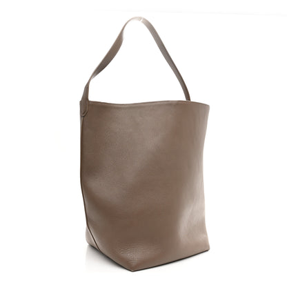 The Row Grained Calfskin Large N/S Park Tote Dark Taupe 3 of 10