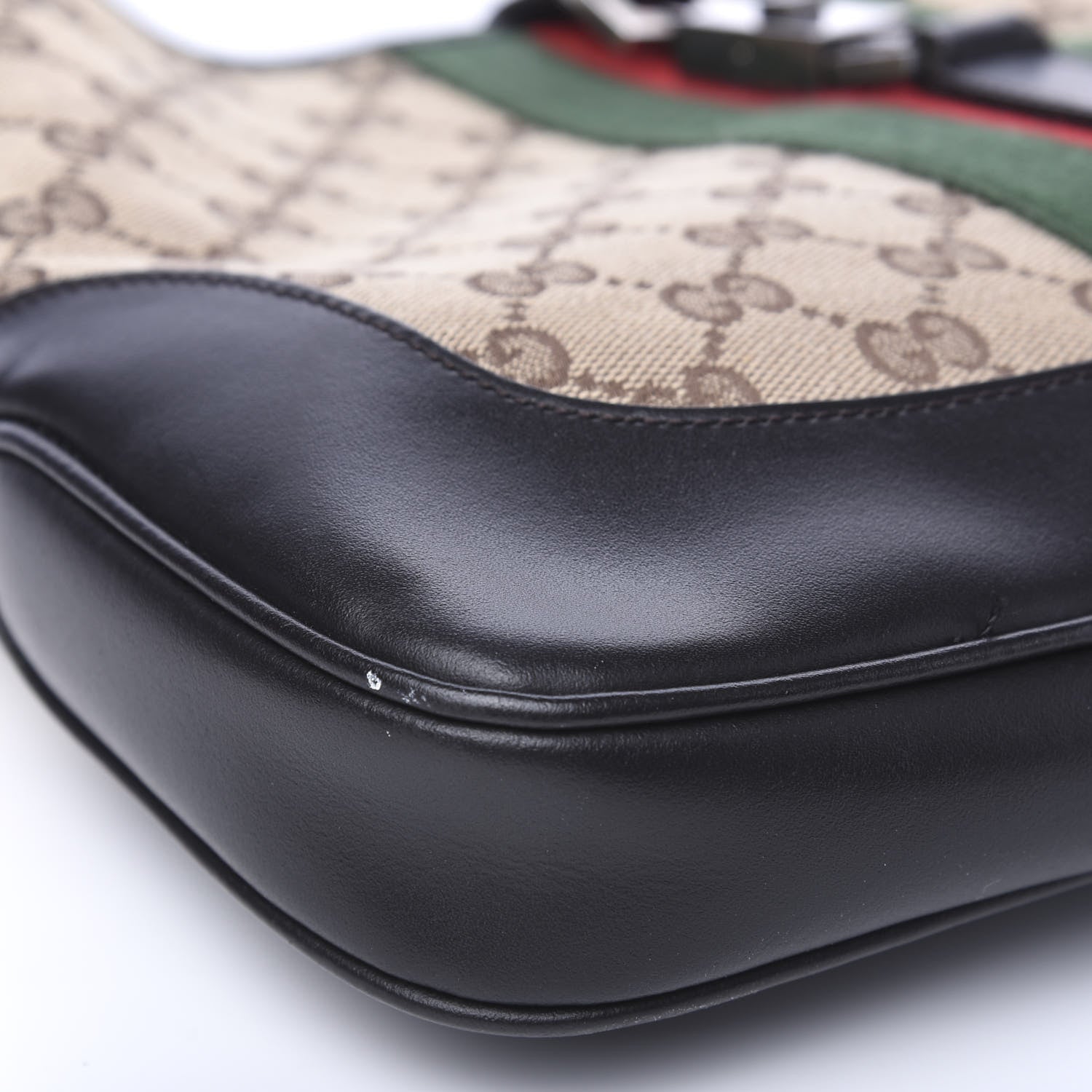 Gucci Monogram Web Jackie O Hobo Dark Brown 7 of 9