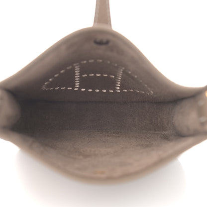 Hermes Taurillon Clemence Amazone Evelyne TPM Etoupe Bleu Indigo 5 of 11