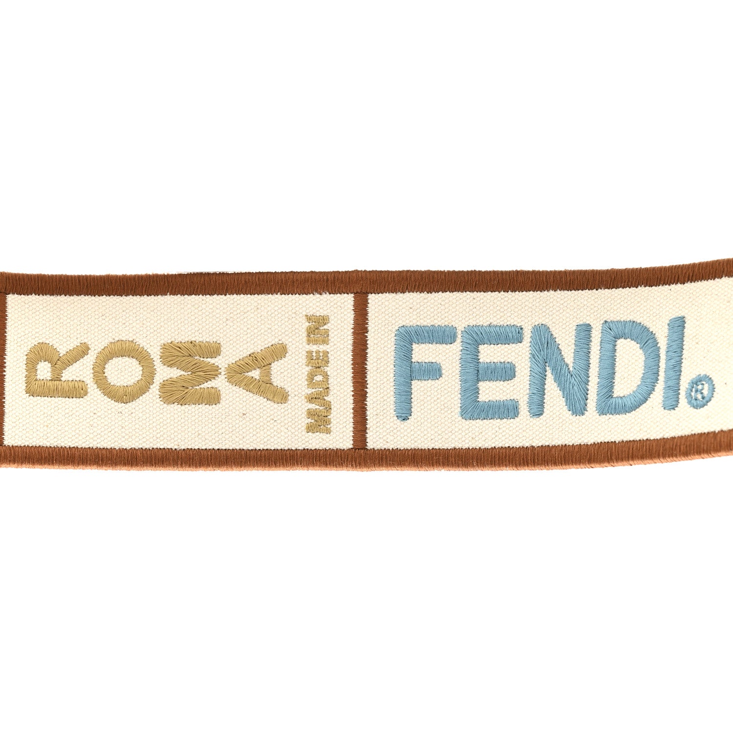 Fendi Canvas Calfskin FF Adjustable Strap You Multicolor 5 of 6