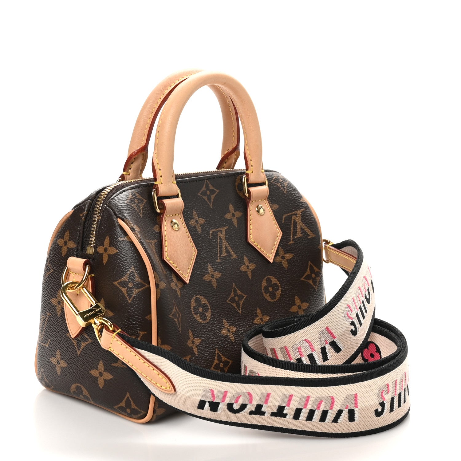 Louis Vuitton Monogram Speedy Bandouliere 20 Black 2 of 9