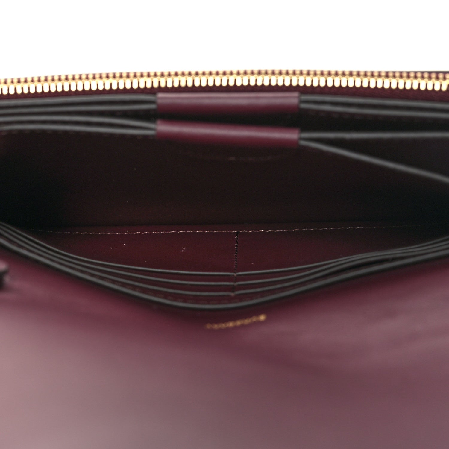 Burberry Calfskin Logo Hazelmere Wallet With Detachable Strap Deep Maroon 6 of 12