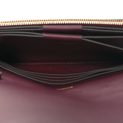 Burberry Calfskin Logo Hazelmere Wallet With Detachable Strap Deep Maroon 6 of 12